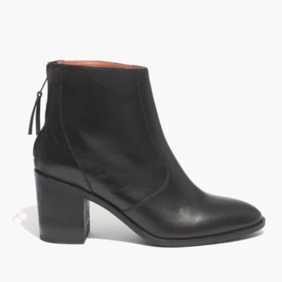 Madewell Ames Leather Ankle Bootie - Picture 1 of 11